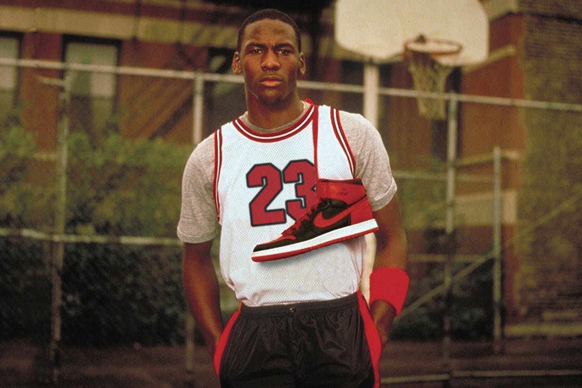 Jordan with his shoes